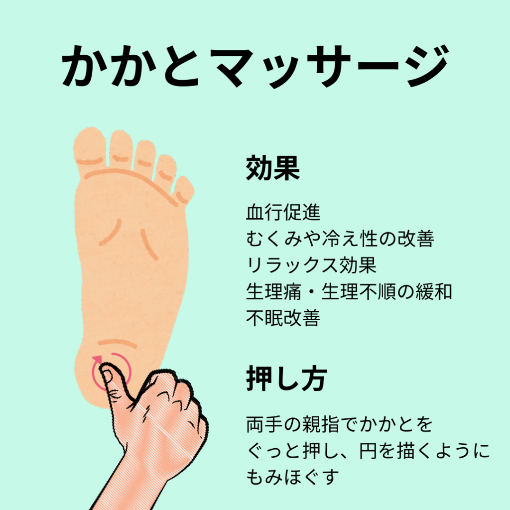 かかとマッサージ