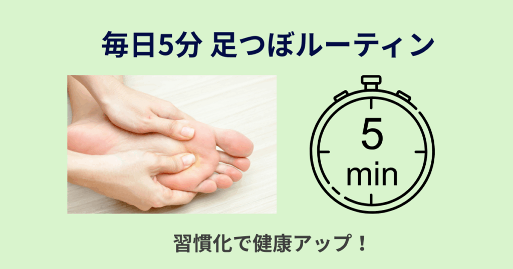 足つぼマッサージの習慣化ルーティン（アイキャッチ画像）
