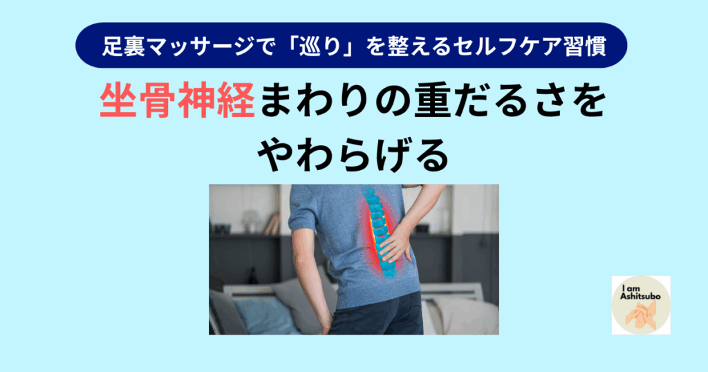 座骨神経まわりの重だるさを やわらげる